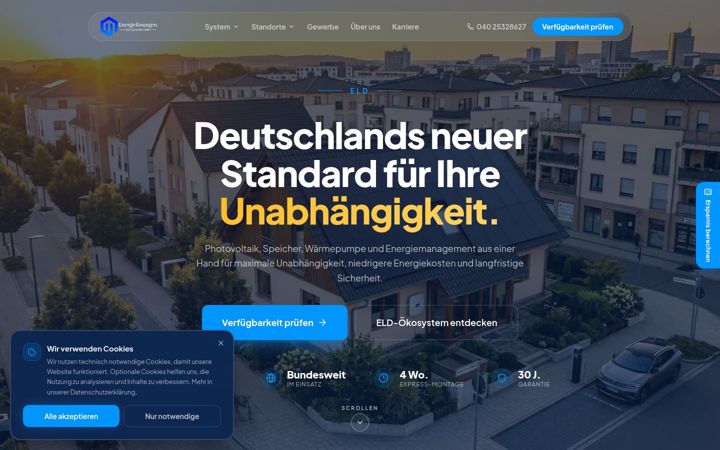Skærmbillede af eld-energy.de
