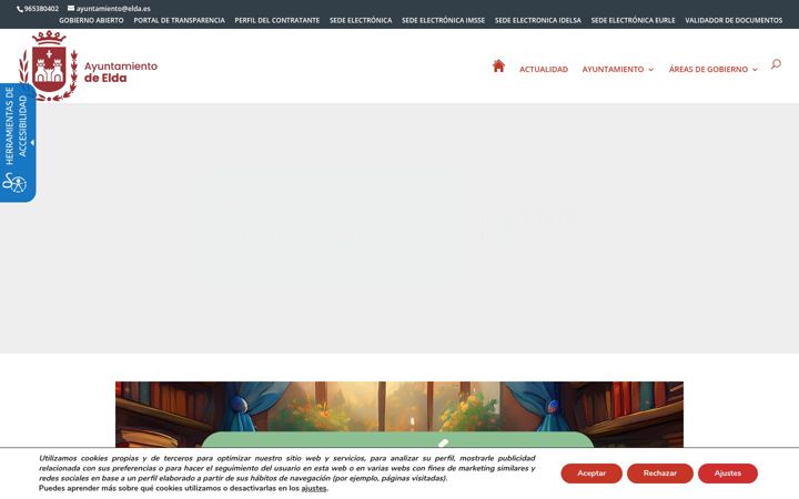 Captura de pantalla de elda.es
