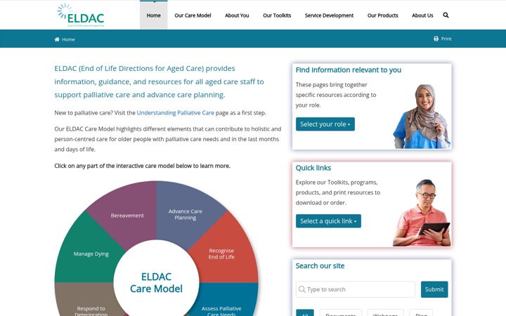 Screenshot ta' eldac.com.au
