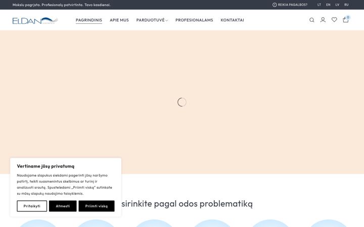 Snímek obrazovky eldancosmetics.net