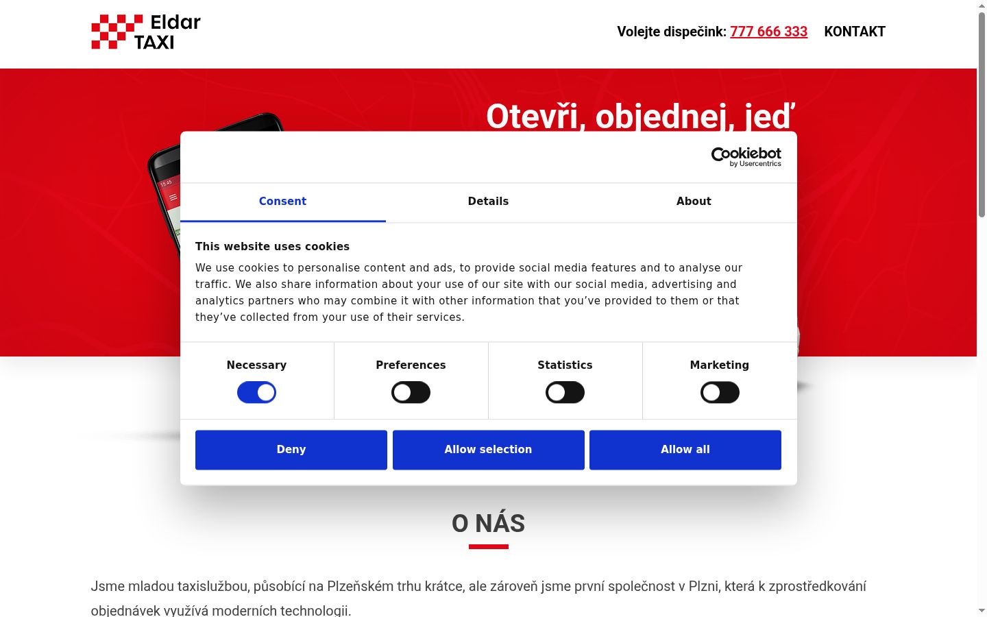 Screenshot tal-banner tal-kunsens muri qabel kwalunkwe interazzjoni