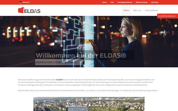 Screenshot von eldas.ch