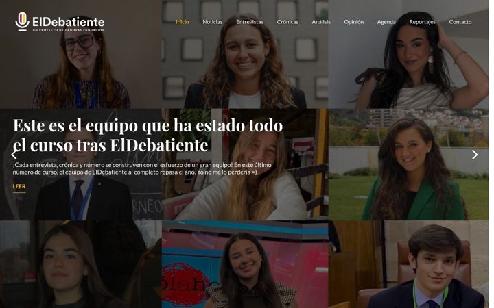 Screenshot of eldebatiente.es