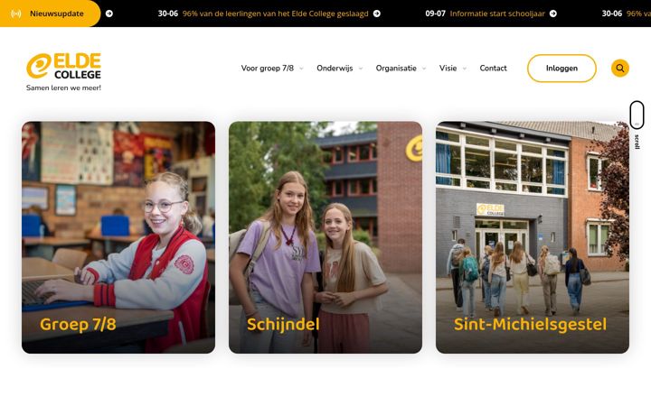 Ekrānuzņēmums no eldecollege.nl