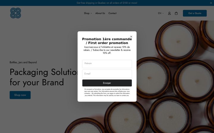 Screenshot of eldenbottle.com