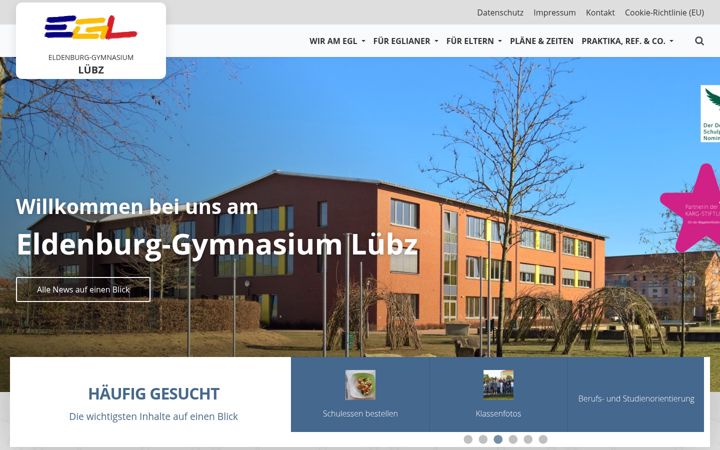 Skærmbillede af eldenburg-gymnasium.de