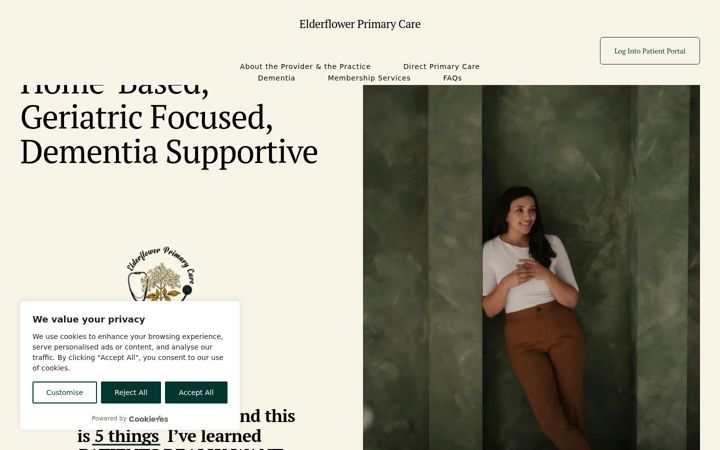 Screenshot of elderflowerprimarycare.com