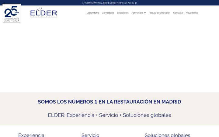 Captura de pantalla de elderlaboratorio.es