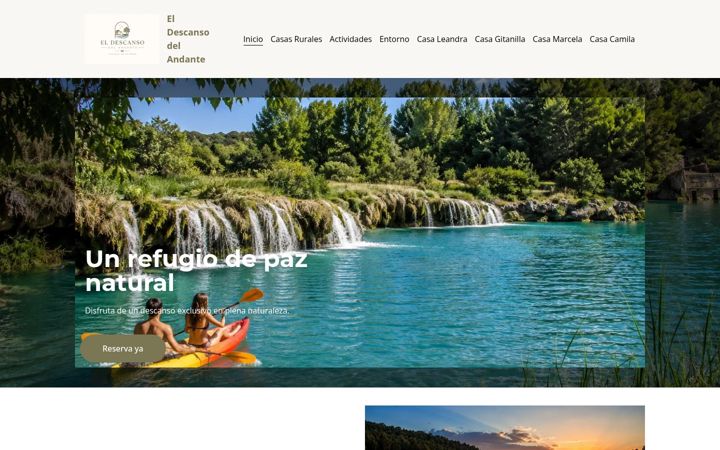 Screenshot of eldescansodelandante.com