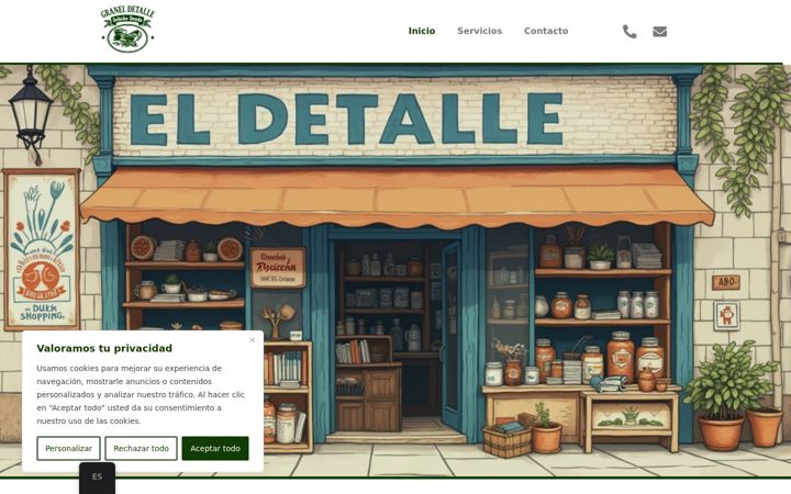 Screenshot of eldetallegraneldetalle.com