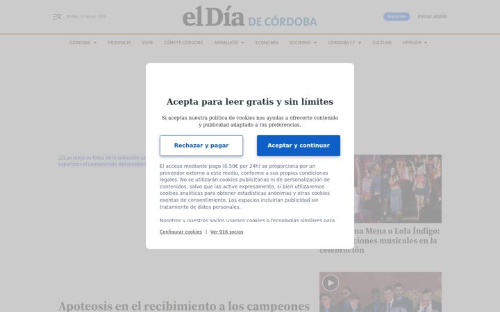 Screenshot of eldiadecordoba.es