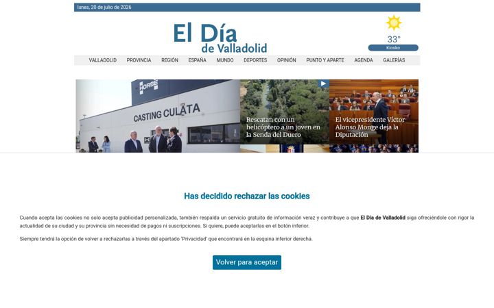 Screenshot of eldiadevalladolid.com