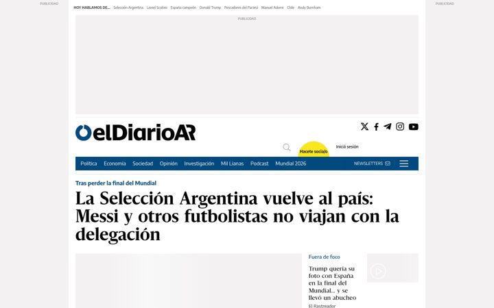 Screenshot of eldiarioar.com