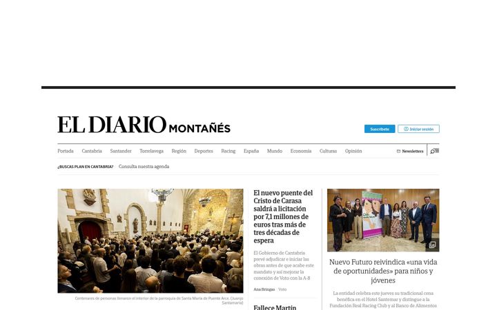 Screenshot of eldiariomontanes.es