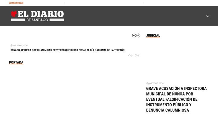 Screenshot of eldiariosantiago.cl