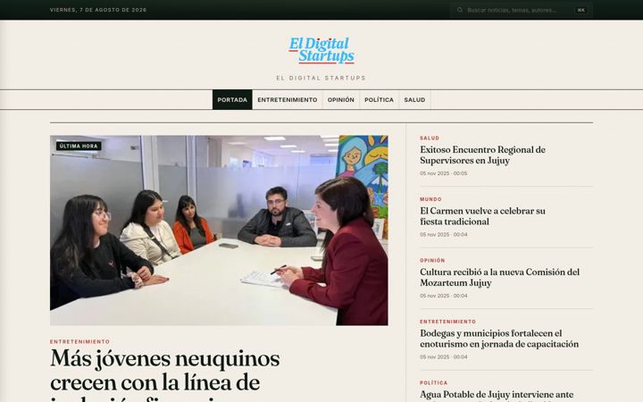 Screenshot of eldigitalstartups.com