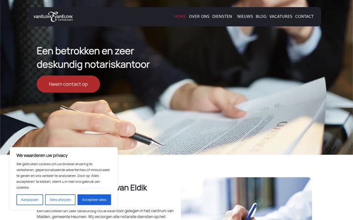 Ekrānuzņēmums no eldiknotaris.nl