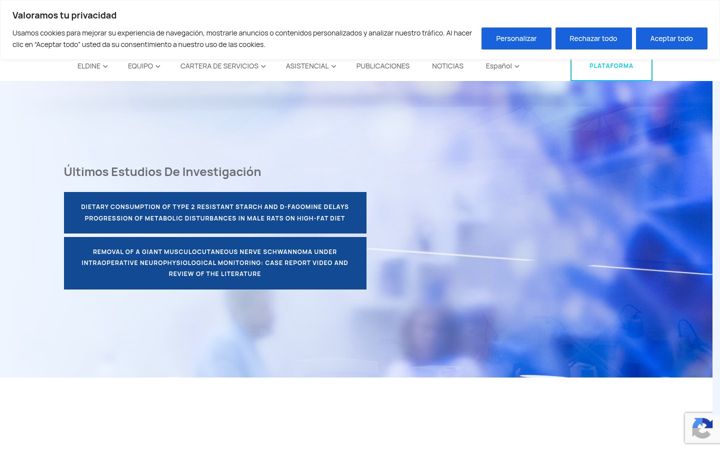 Screenshot of eldinepatologia.com