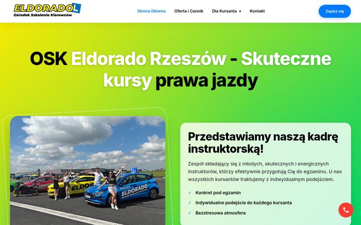 Ekraanipilt saidist eldorado.rzeszow.pl