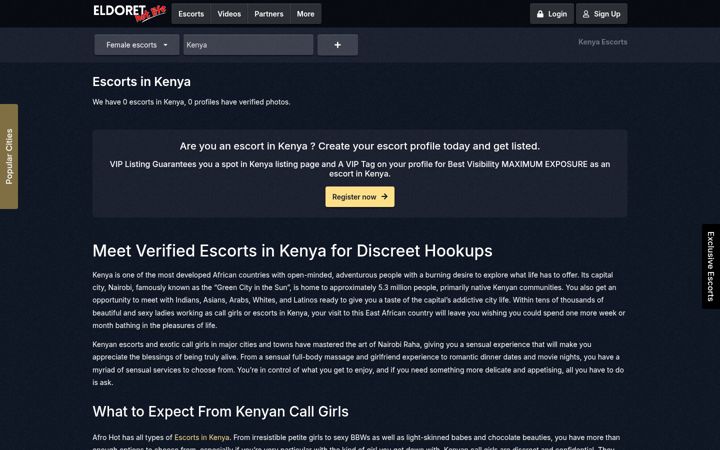 Screenshot of eldorethotlife.com