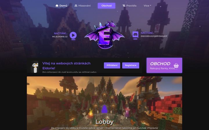 Screenshot ta' eldorie.cz
