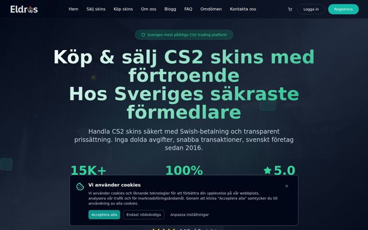 Screenshot von eldrostrades.se