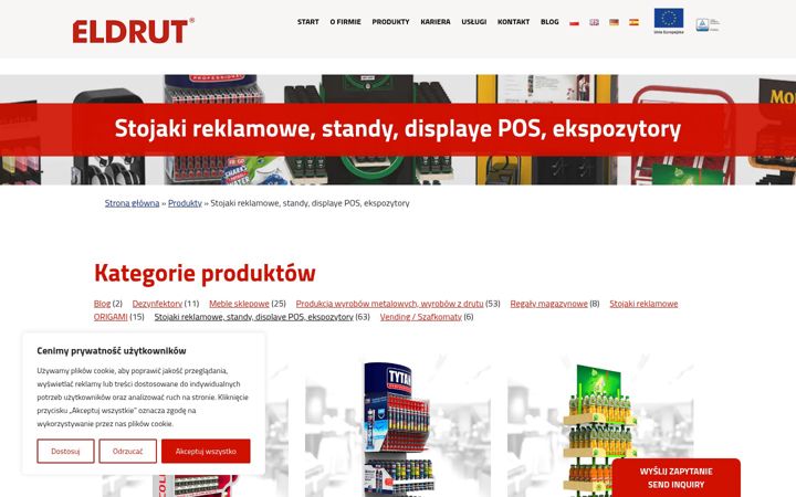 Screenshot of eldrut-pos.com