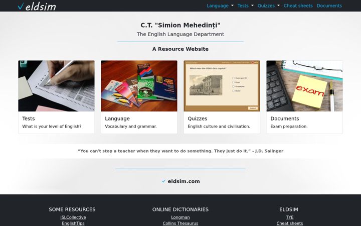 Screenshot of eldsim.com
