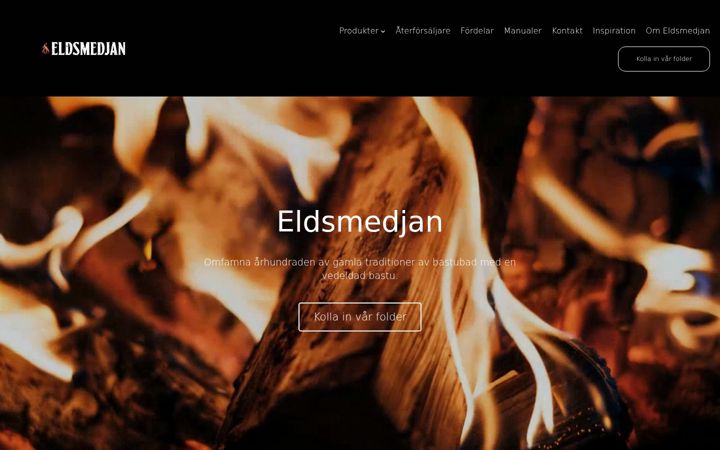 Screenshot von eldsmedjan.se