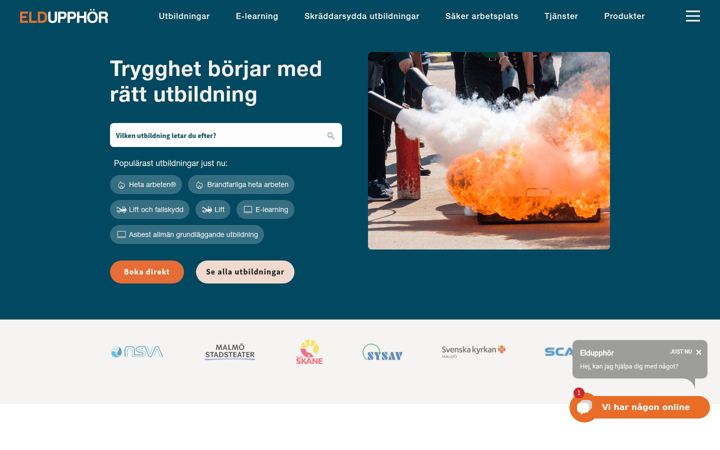 Screenshot von eldupphor.se