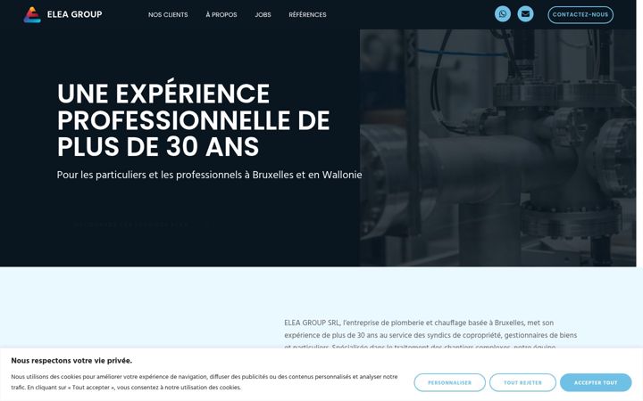 Screenshot of elea-group.com