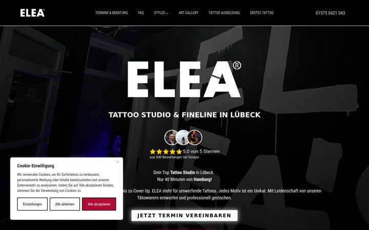 Screenshot di elea-tattoo.de