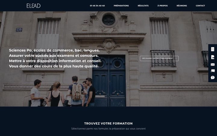 Screenshot di elead.fr