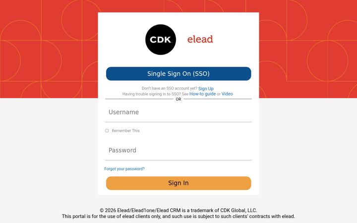 Skærmbillede af eleadcrm.com
