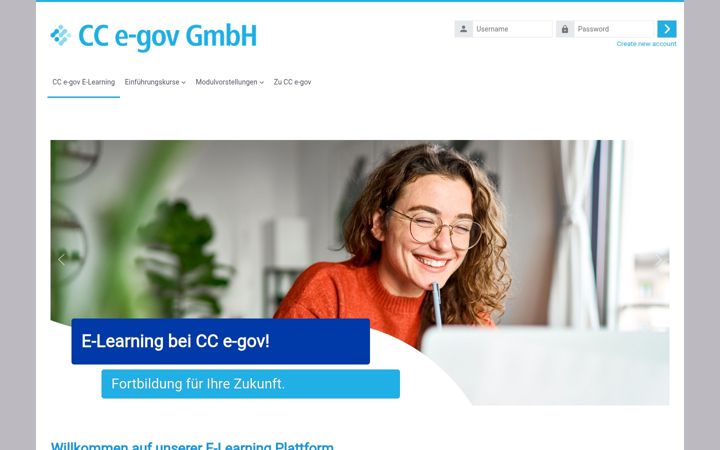 Screenshot di elearning-cc-egov.de