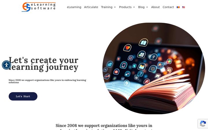 Skärmbild av elearningsoftware.ro