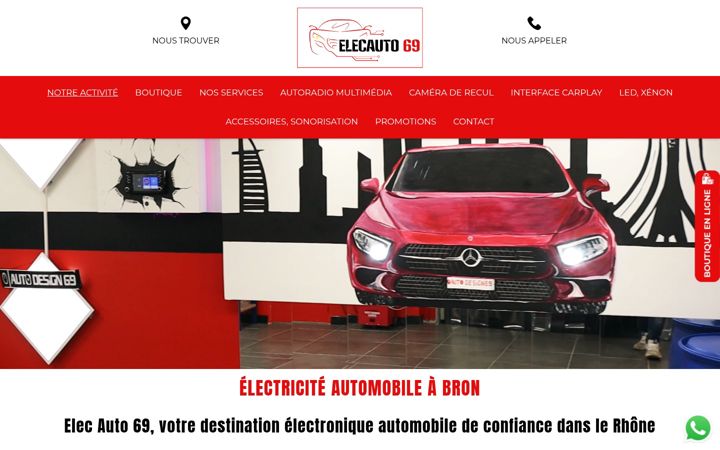 Zrzut ekranu elec-auto69.fr