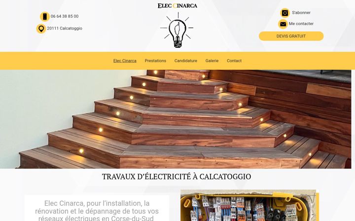 Zrzut ekranu elec-cinarca.fr