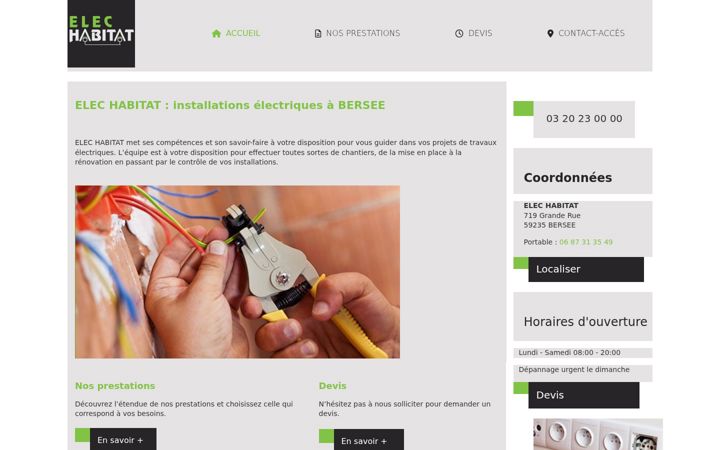 Zrzut ekranu elec-habitat.fr