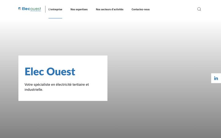 Zrzut ekranu elec-ouest.fr