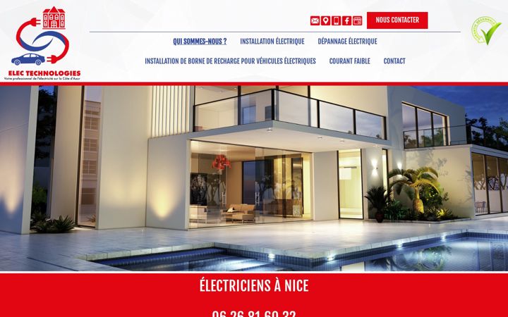 Screenshot of elec-technologies.com
