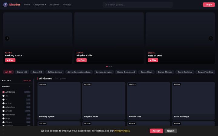 Screenshot of elecder.com