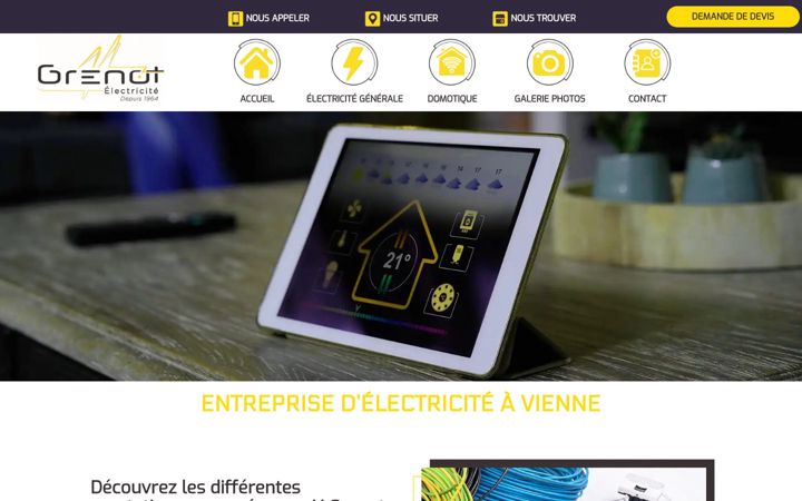 Screenshot of elecgrenot.com