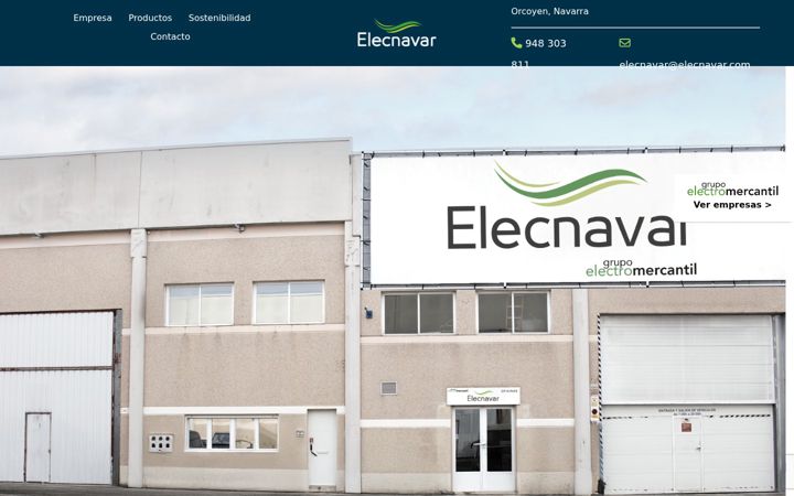 Screenshot of elecnavar.com