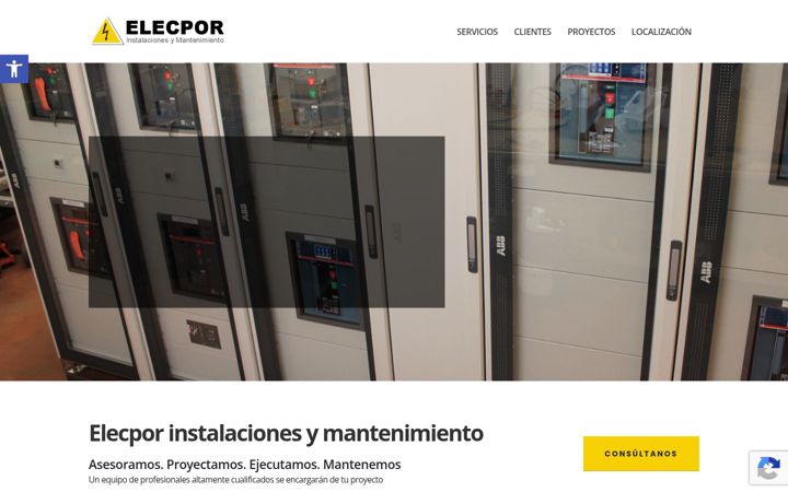 Screenshot of elecpor.com