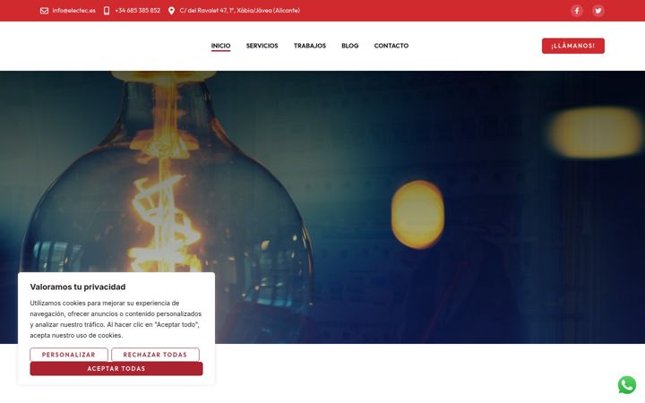 Captura de pantalla de electec.es