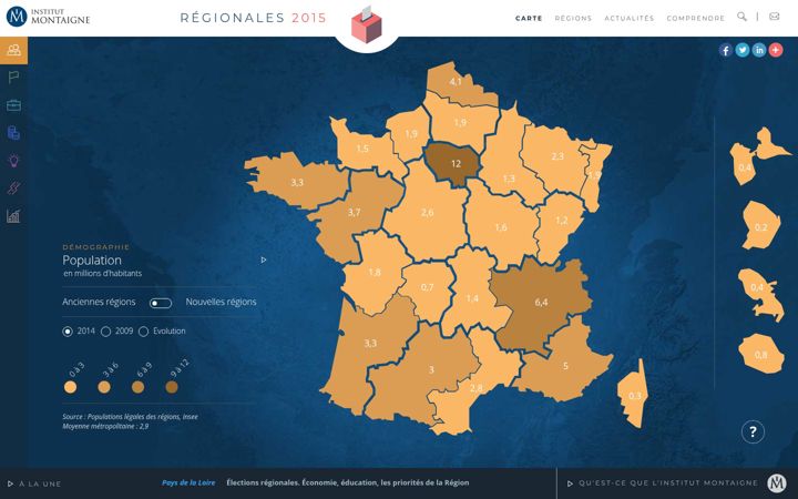 Captură de ecran a electionsregionales2015.fr
