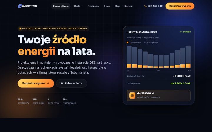Ekraanipilt saidist electivus.pl