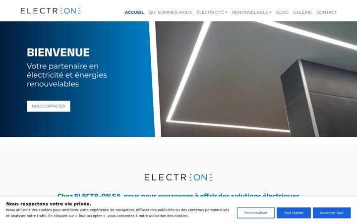 Screenshot von electr-on.ch