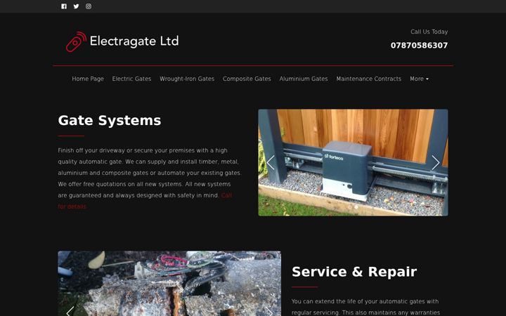 Screenshot of electragate.com
